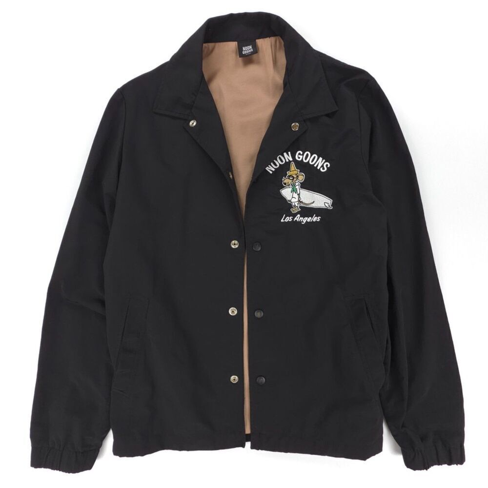 NEW Noon Goons Coaches Jacket Windbreaker 90s y2k Streetwear Weird Indie Grunge